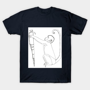 monkey and micropipette T-Shirt